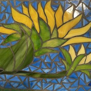 ⭐️Host Pick⭐️ Unique handmade mosaic
stained glass tray *see description*